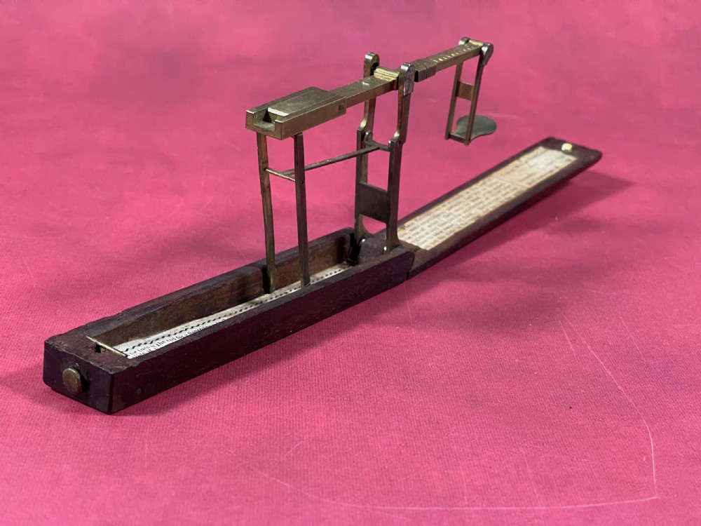 Antique  folding sovereign scales by De Grave and Son London View II