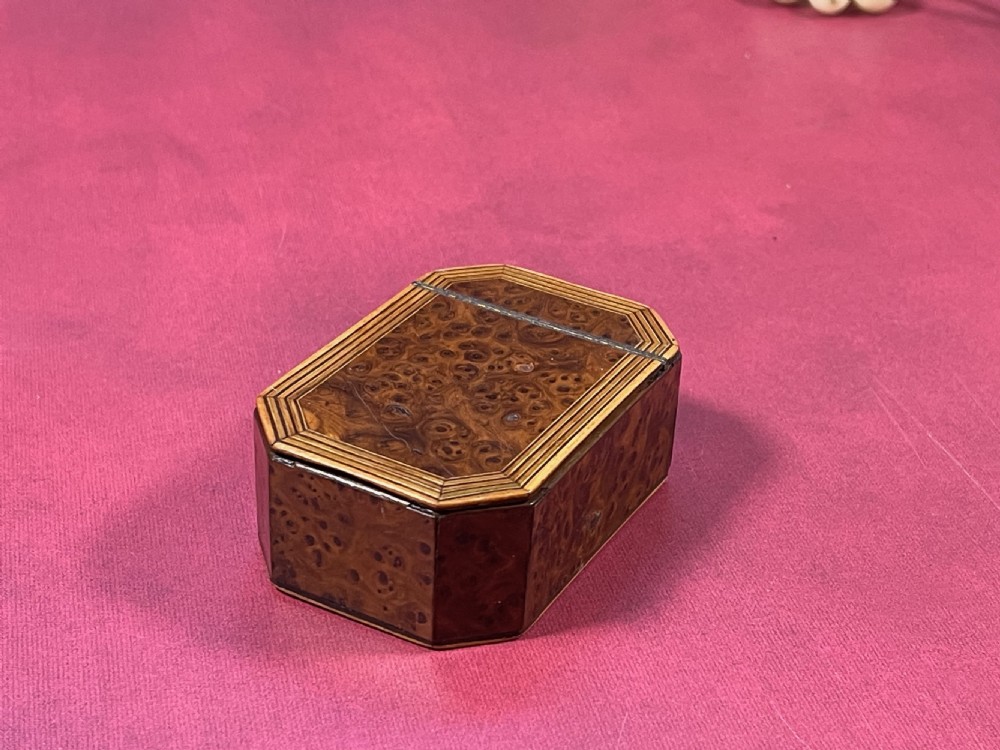 A Georgian Yew Wood Snuff Box View VI