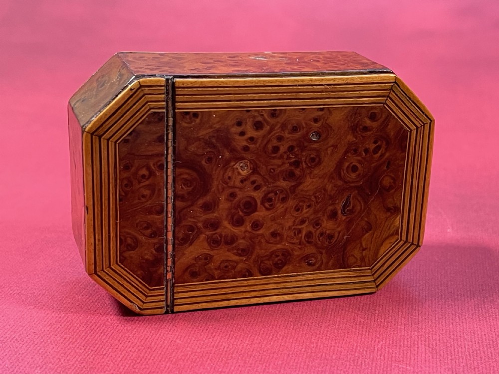 A Georgian Yew Wood Snuff Box View VII