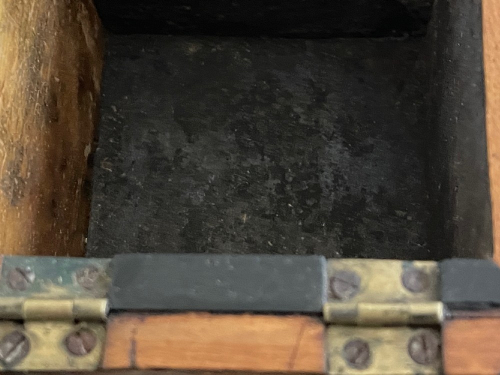 A Georgian Mahogany Inlaid Tea Caddy View X