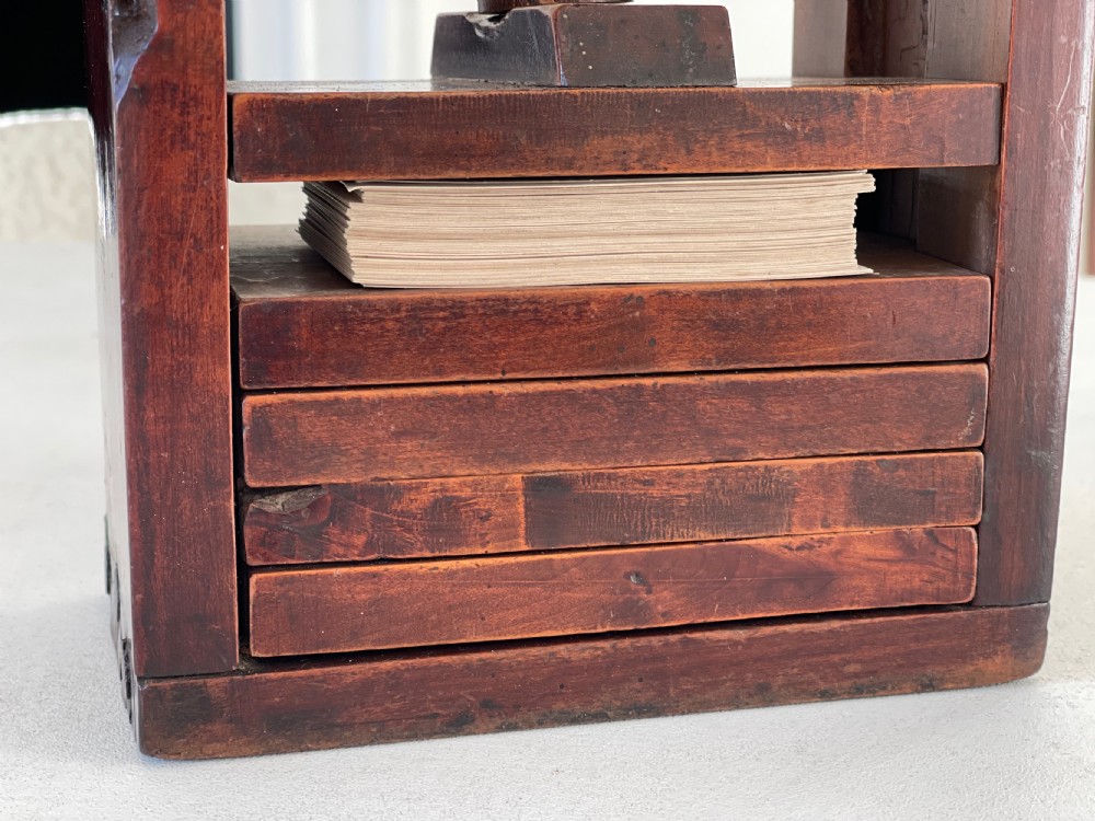 Antique Treen Press - for cards, small books, postcards etc View VI