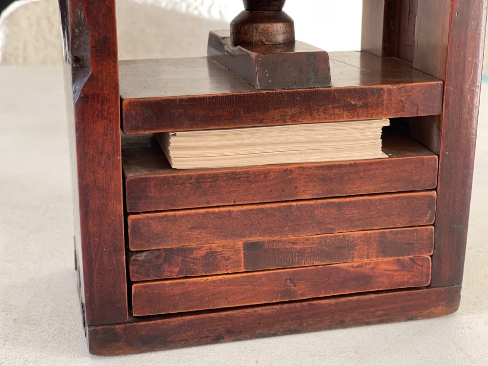 Antique Treen Press - for cards, small books, postcards etc View VII