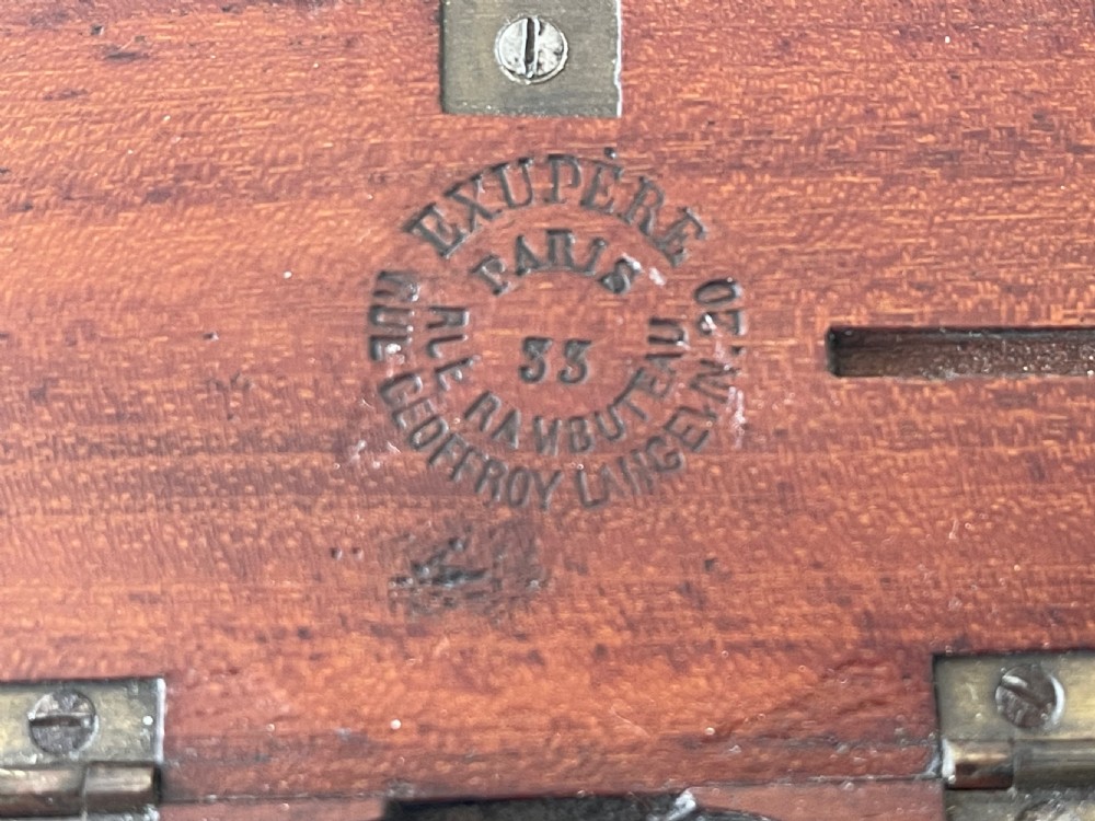 Antique Pressed Wood Snuff Box - masonic View VII