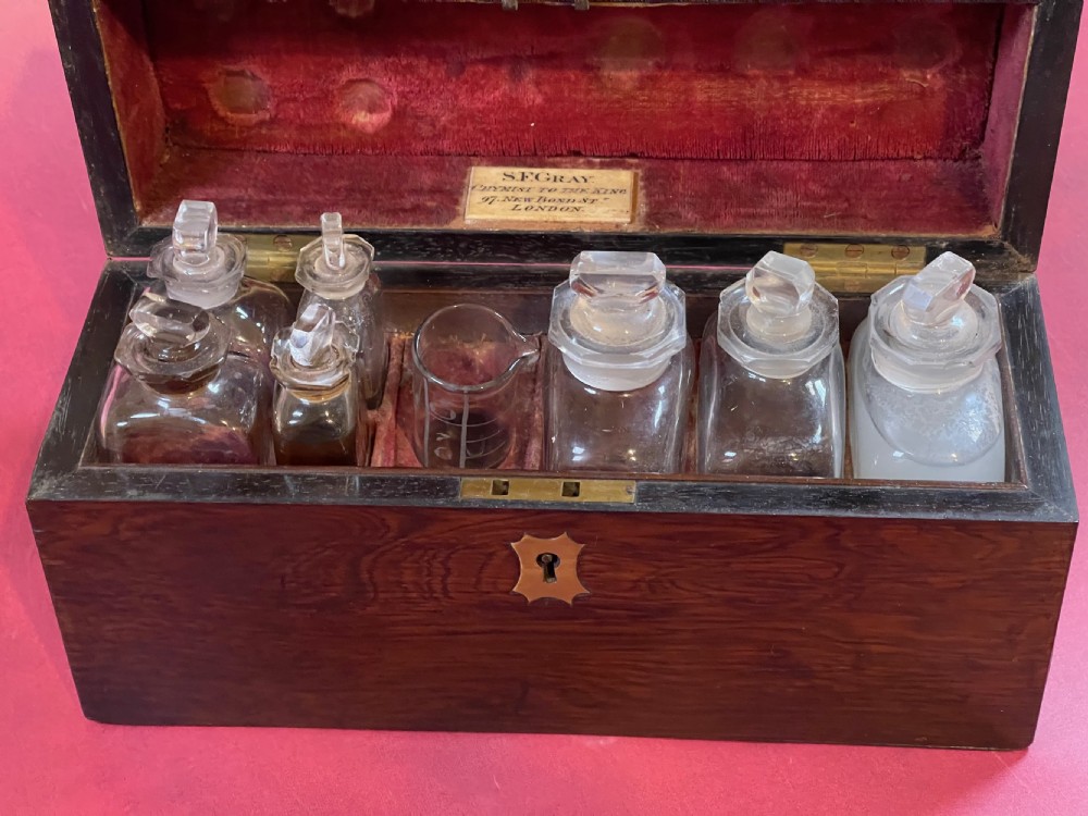 A Small Georgian Antique Domestic Apothecary Chest View V