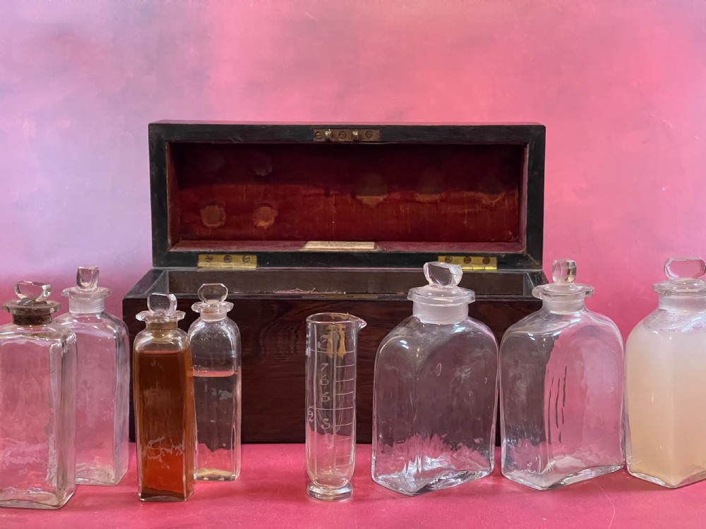 A Small Georgian Antique Domestic Apothecary Chest View VI