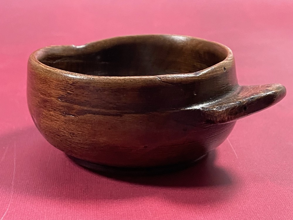 An Antique Treen Scottish Porringer