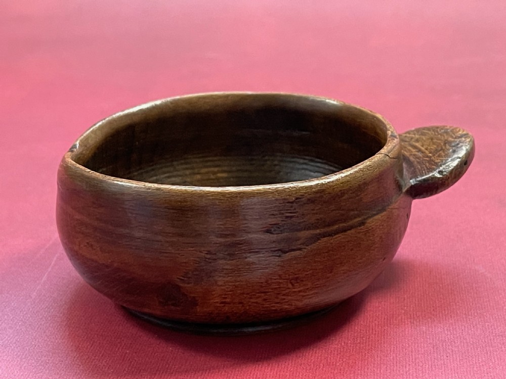 An Antique Treen Scottish Porringer View III