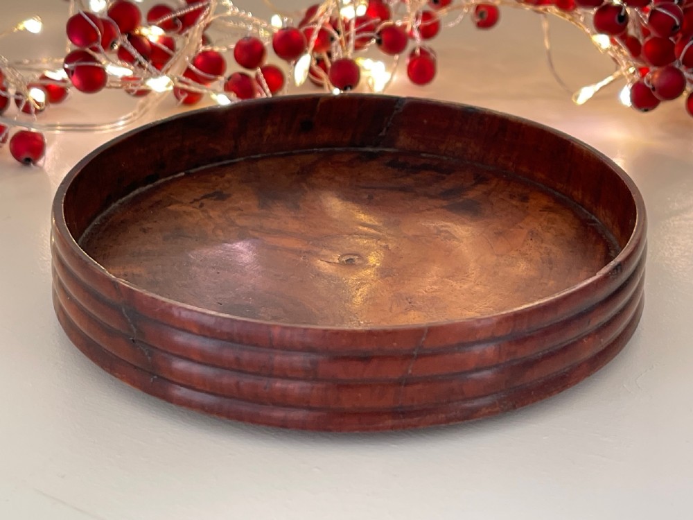 Antique Mahogany Wine  Bottle Coaster