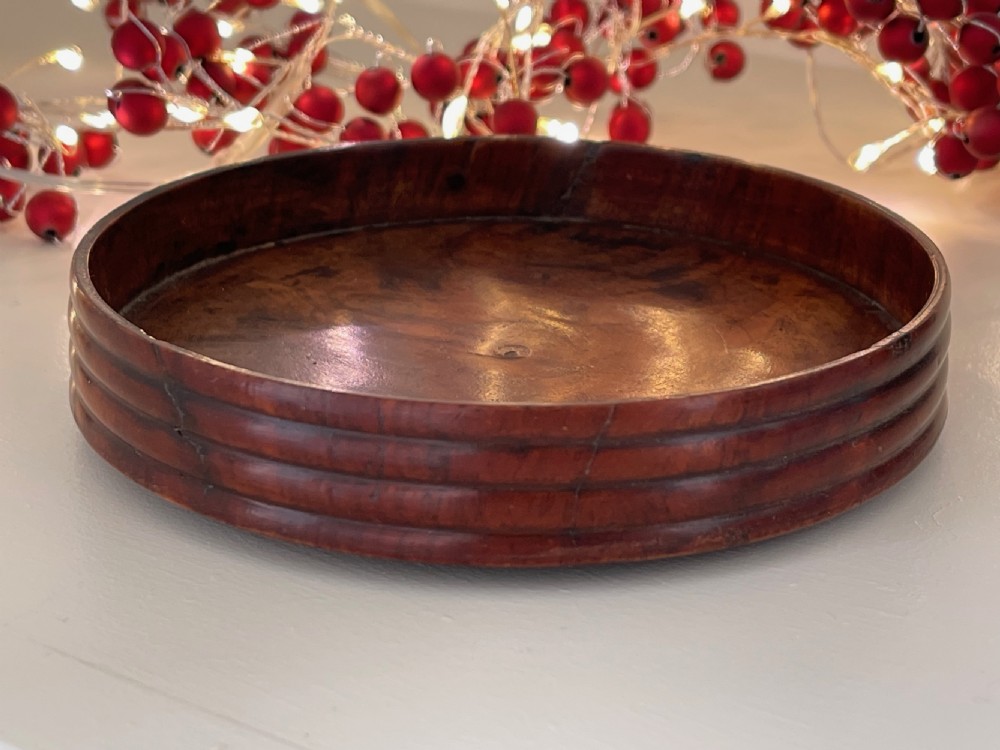 Antique Mahogany Wine  Bottle Coaster View IV