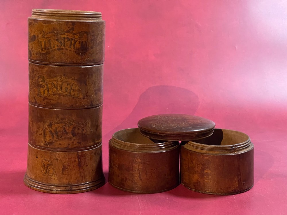 A Rare Antique Six Tier Spice Tower View XI