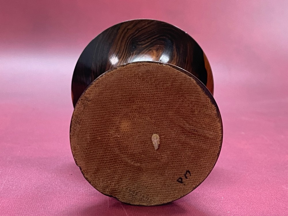 Antique Treen Lignum Vitae Pounce Pot View III