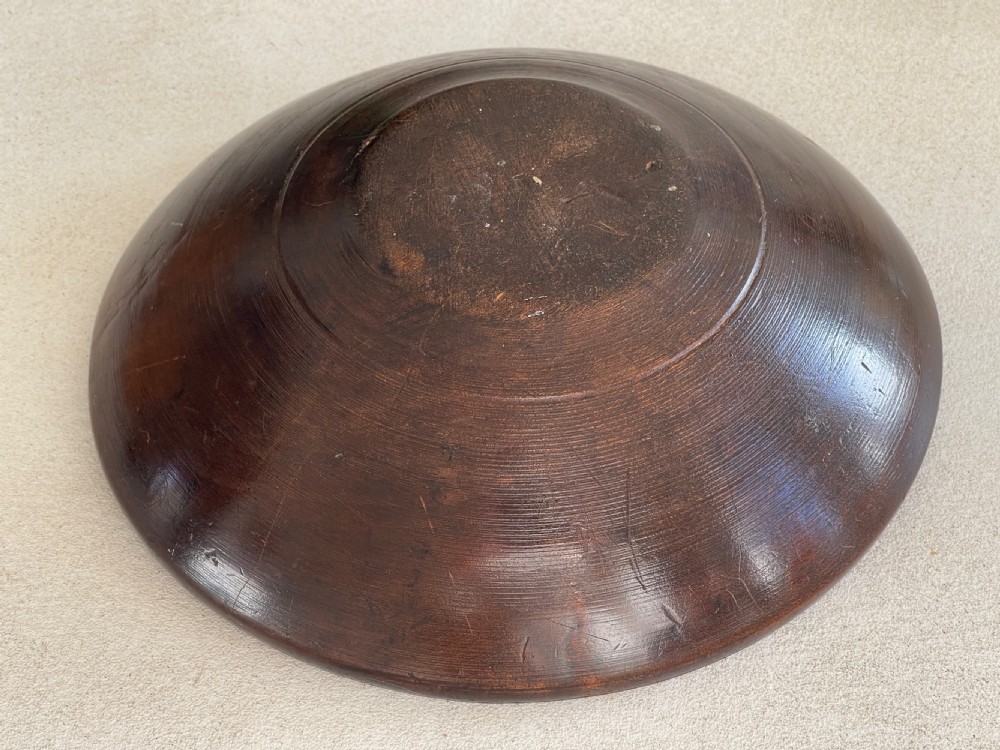 Antique Treen Sycamore Bowl View II