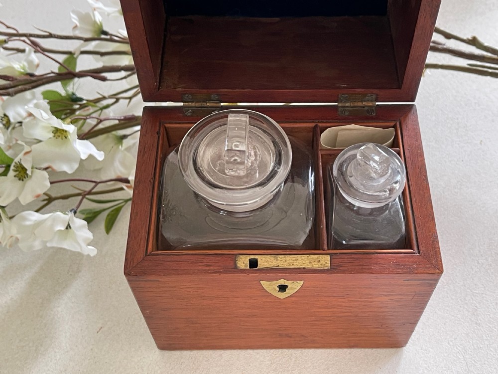  A small C19th mahogany  domestic,  apothecary or medical box View V