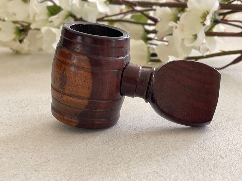 An Antique Welsh Snuff Box - horn & wood, dated, name and place View VIII