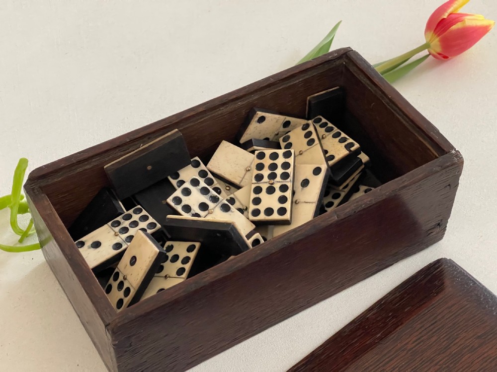 Antique Double Nine Dominoes - complete