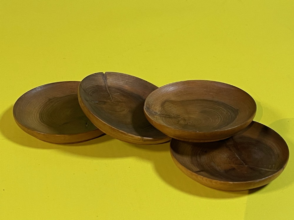 An Antique cedar wood miniature tea set View VIII