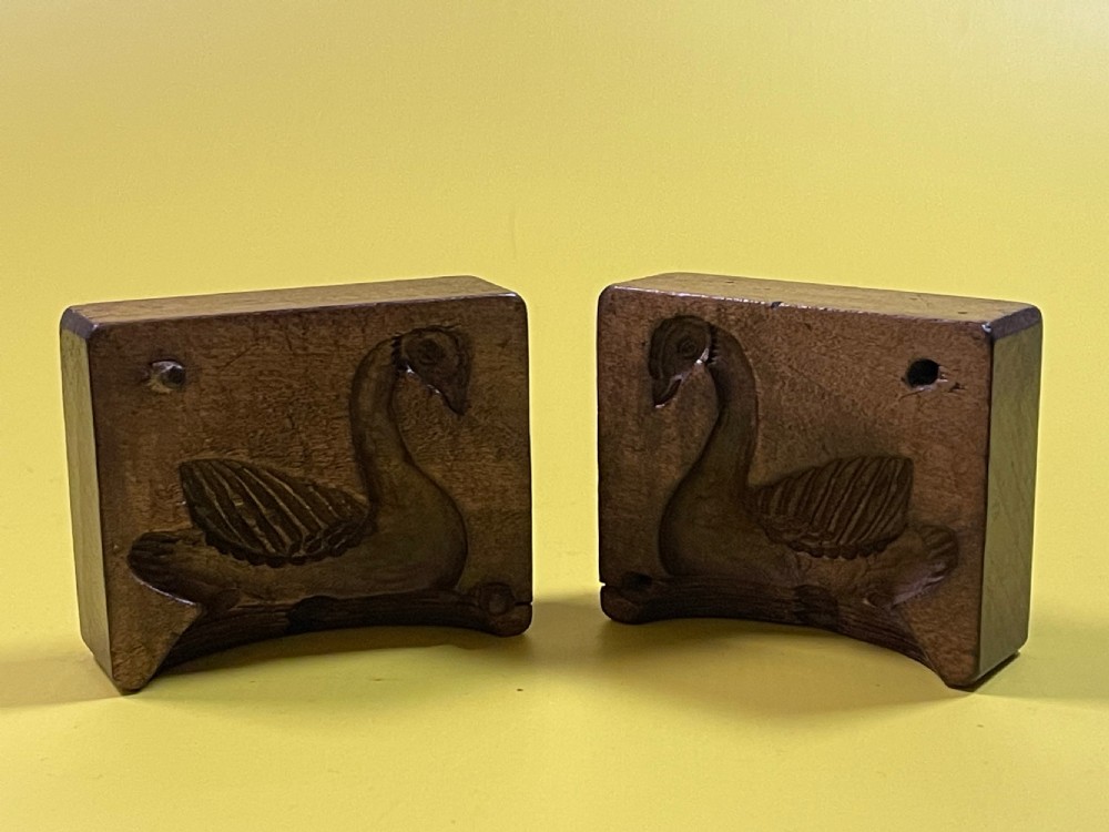 A Double Antique Treen Butter Mould View II