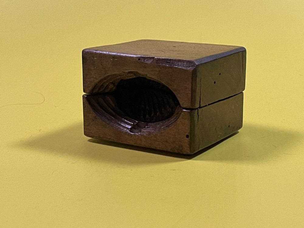 A Double Antique Treen Butter Mould View V