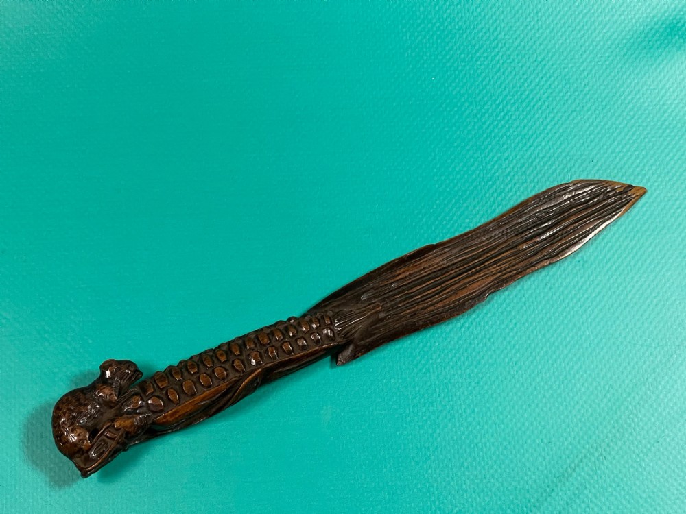 Antique Treen Paper Knife View II