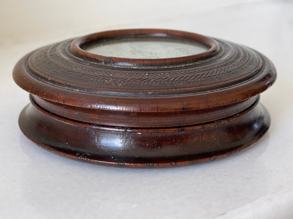 Antique Table Snuff Box -York Minster salvaged timbers View IV