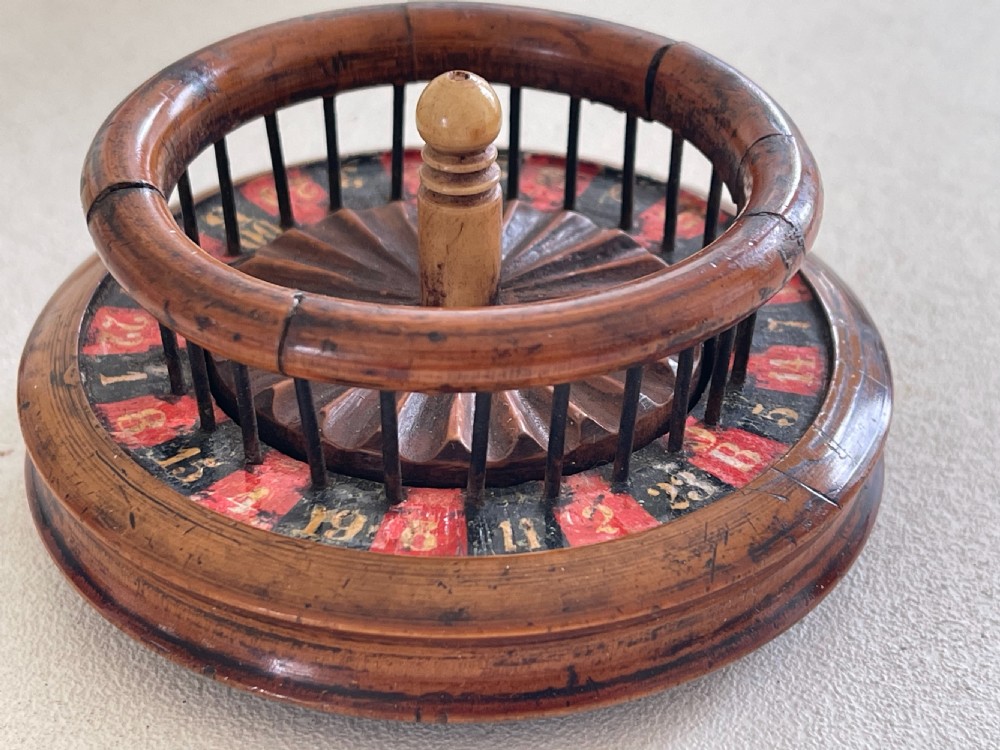 An unusual 19th century mini roulette game - ex  Charlton Collection. View IV