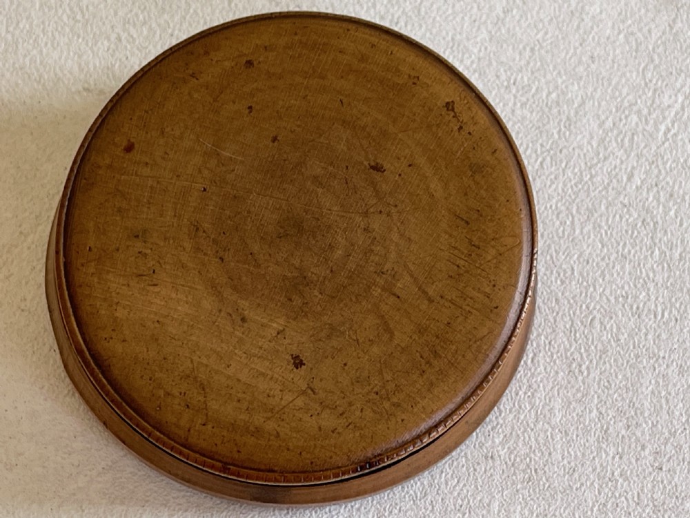 Antique Treen Misers Snuff Box - St George View IV