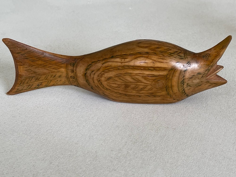 Antique Fish Shaped Snuff Box