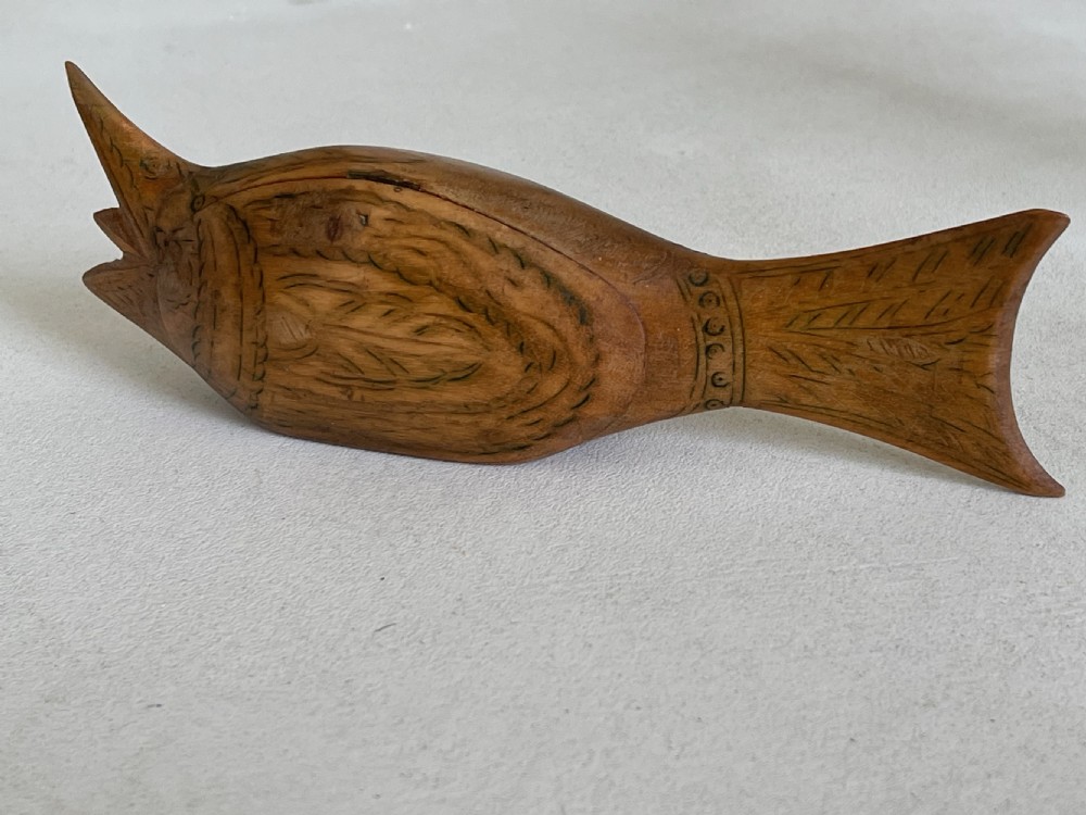 Antique Fish Shaped Snuff Box View II