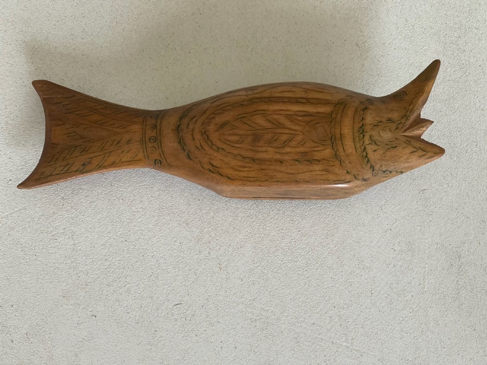 Antique Fish Shaped Snuff Box View IV
