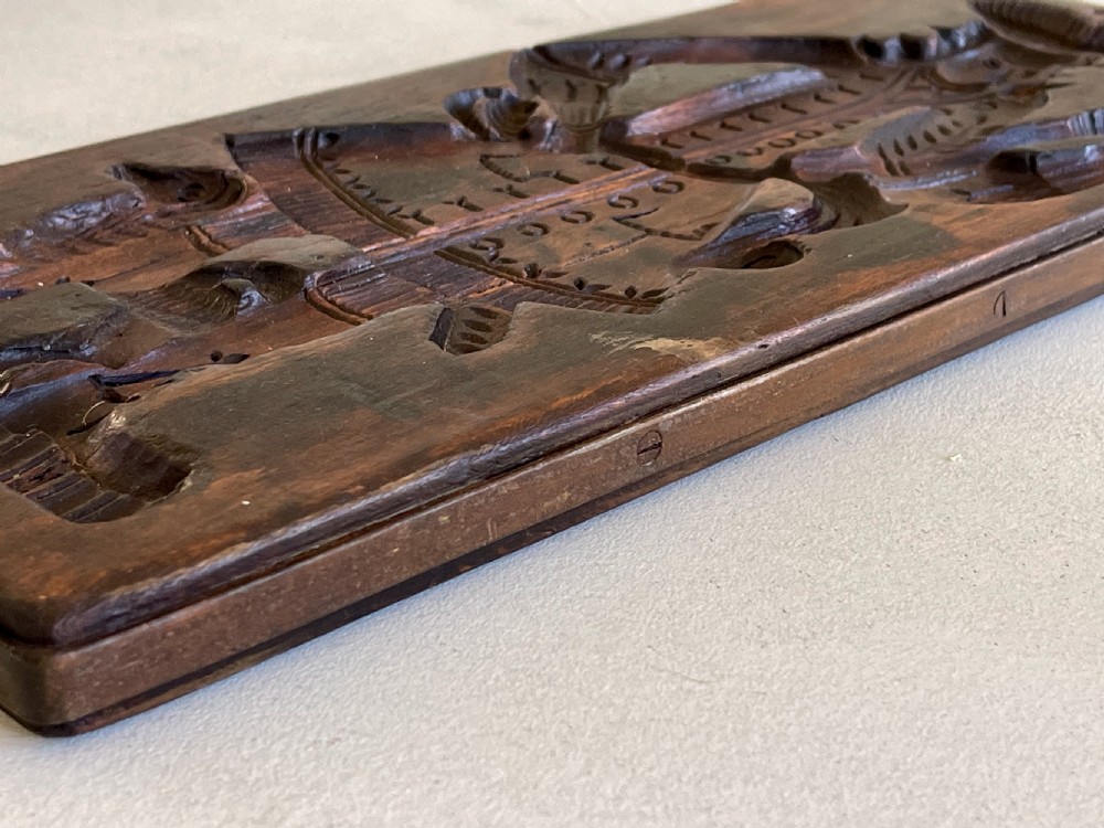 Antique Double-Sided Gingerbread Mould - William of Orange & Wife Mary View III