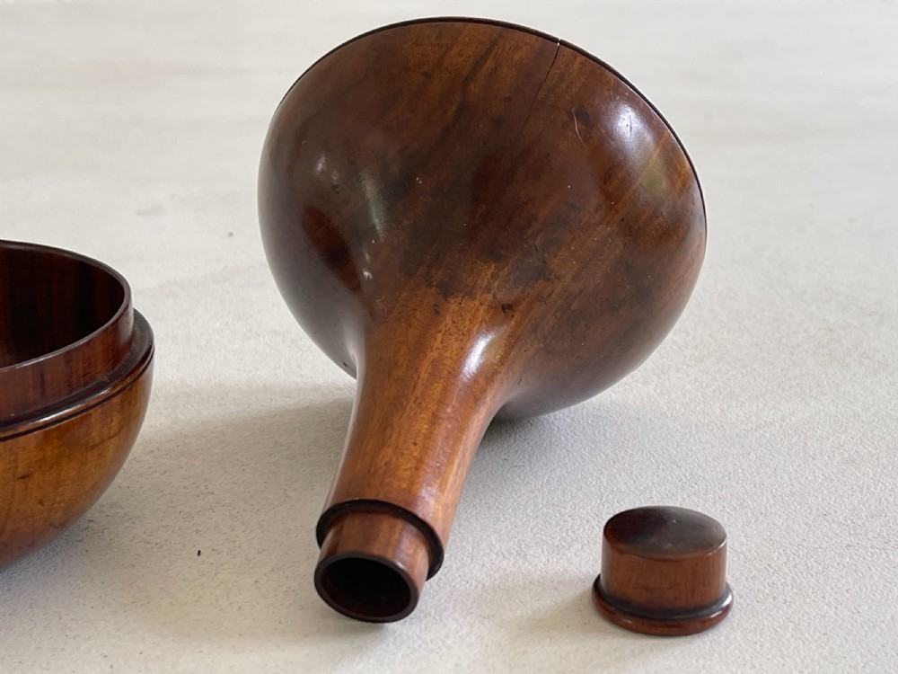 Antique Rosewood Novelty Box -  in the shape of a decanter View III