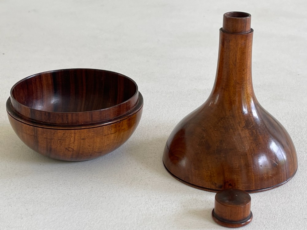 Antique Rosewood Novelty Box -  in the shape of a decanter View IV