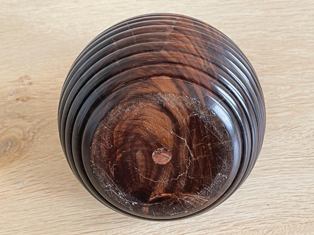 Antique  Treen Lignum Vitae Door Stop View II