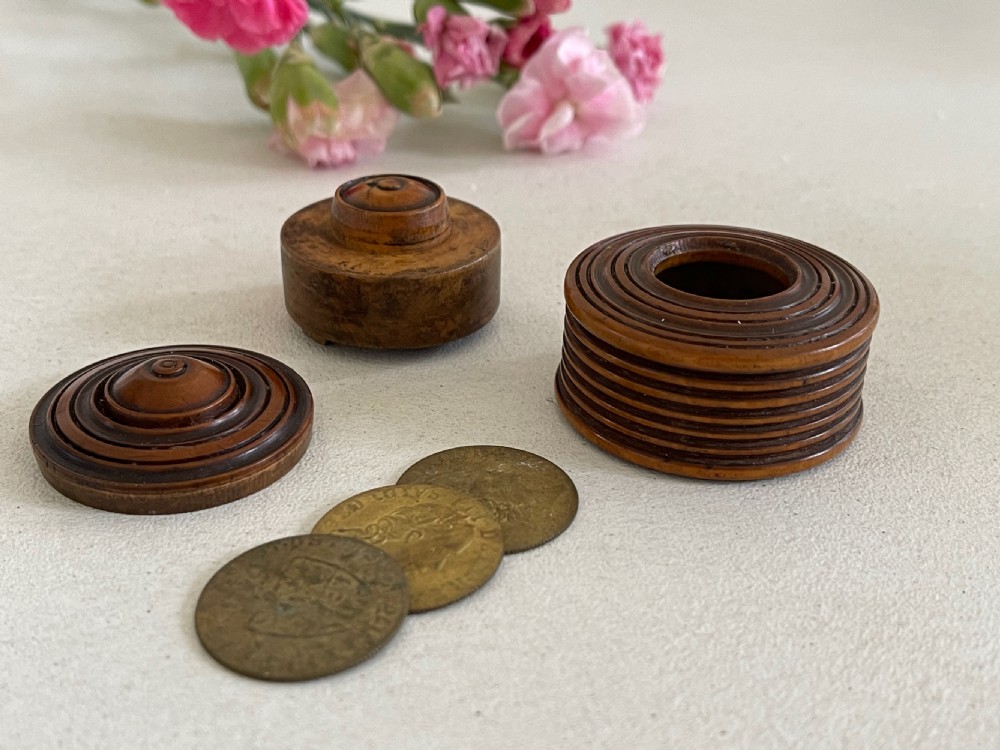 Antique Treen Puzzle Box
