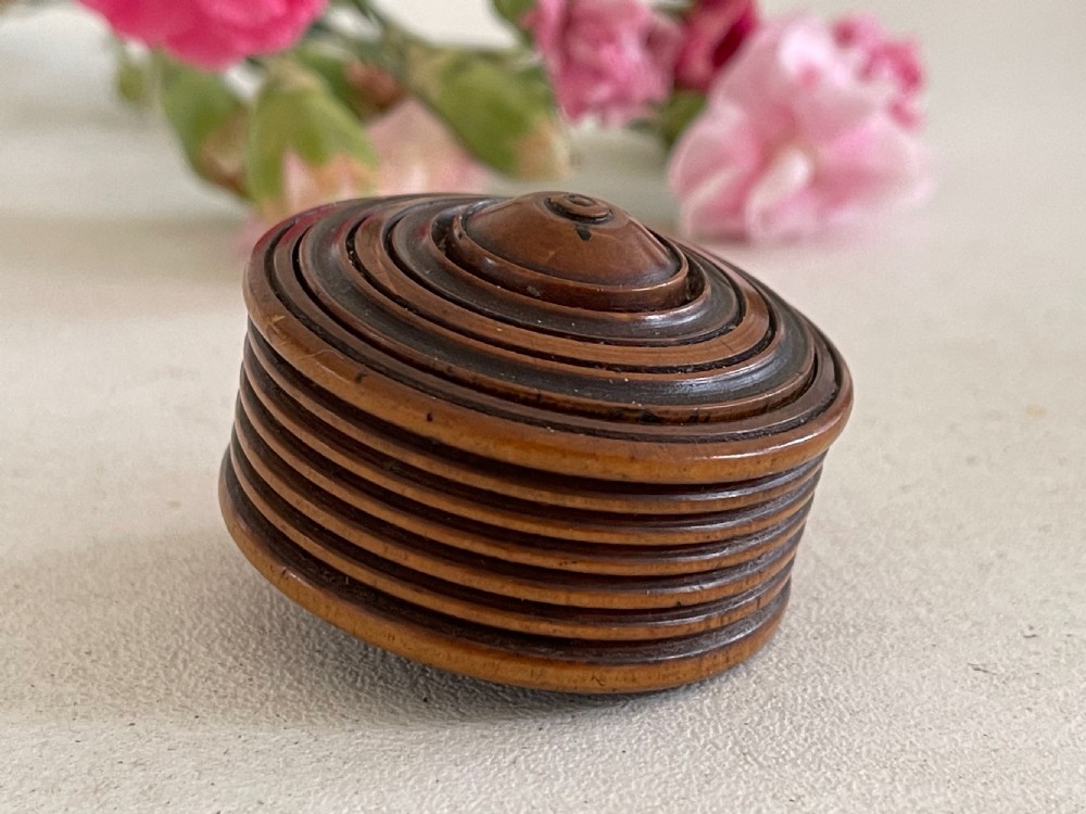 Antique Treen Puzzle Box View II