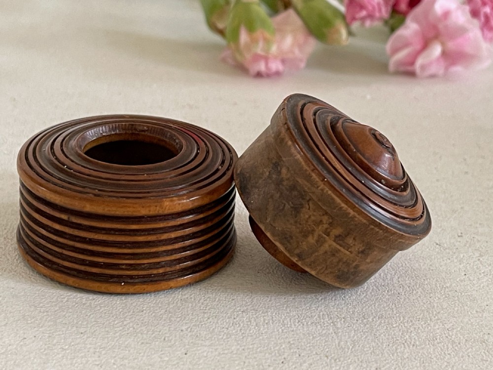 Antique Treen Puzzle Box View III