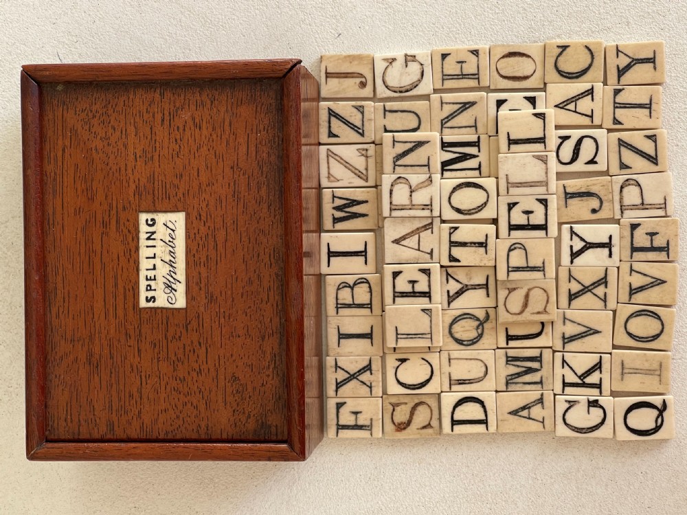  An Antique Alphabet & Spelling Box View III