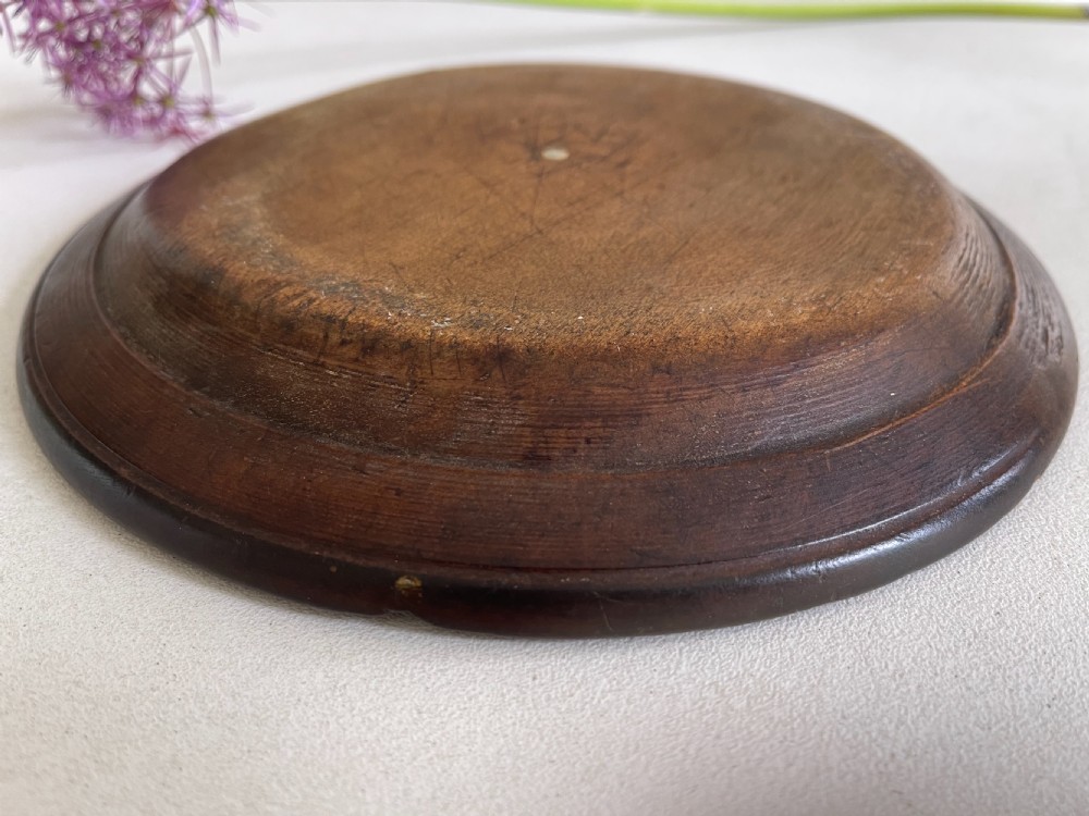 A Rare English Antique Treen Platter View III