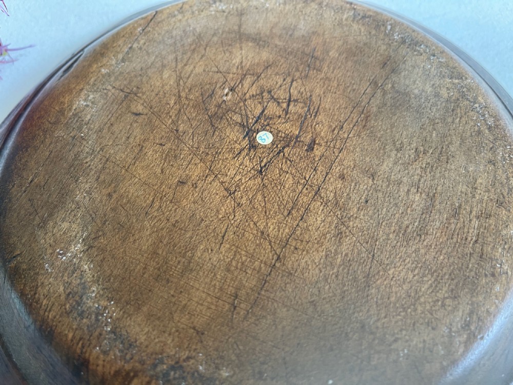A Rare English Antique Treen Platter View IV