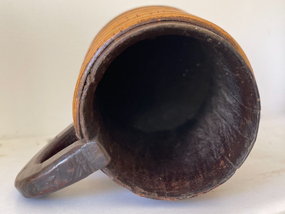 An Antique Staved Scottish Ale Tankard View II
