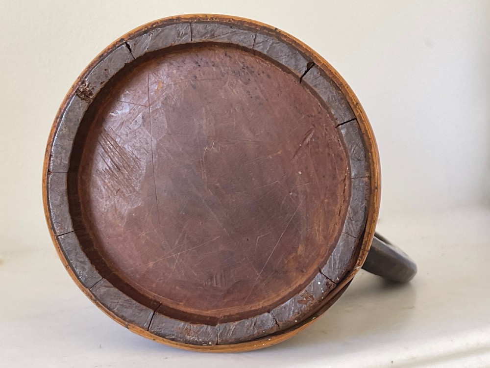 An Antique Staved Scottish Ale Tankard View III