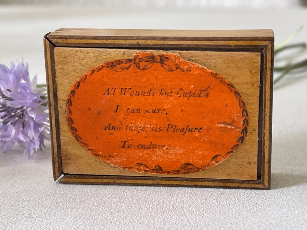 A Georgian whitewood Tunbridge Ware travelling mirror box - treen View II