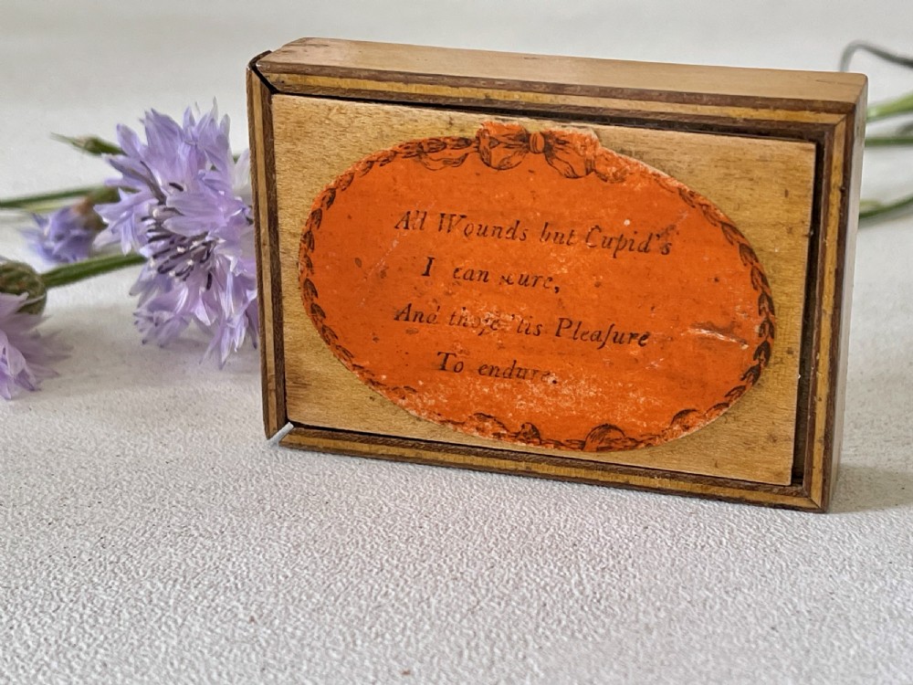 A Georgian whitewood Tunbridge Ware travelling mirror box - treen View VI