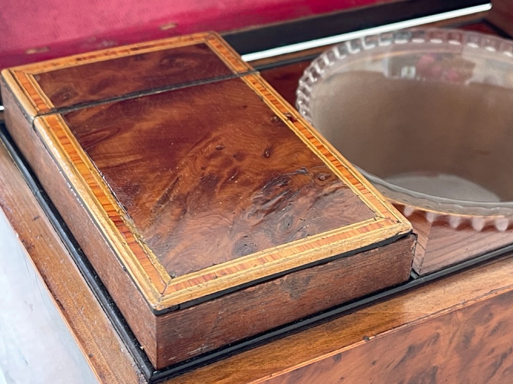 A Georgian Yew Wood Domed Topped Tea Caddy View III
