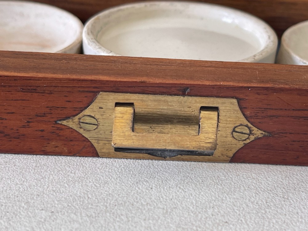 An Antique Artist's Paint Box  - working key, old receipt, lots of contents View III