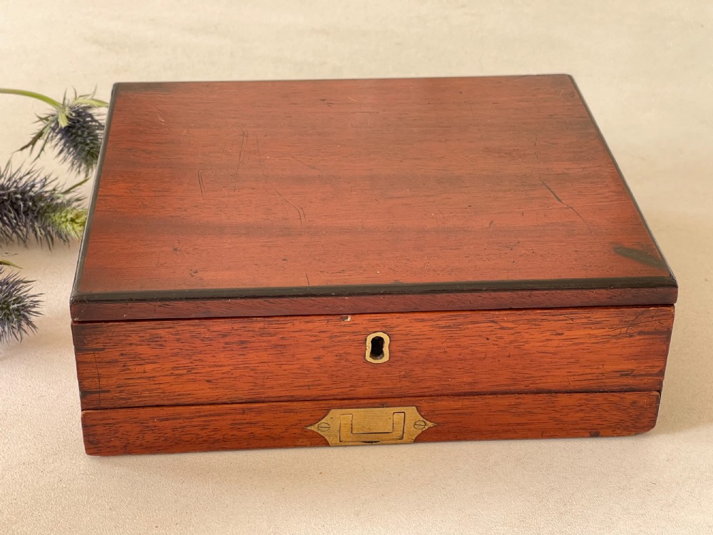An Antique Artist's Paint Box  - working key, old receipt, lots of contents View XII