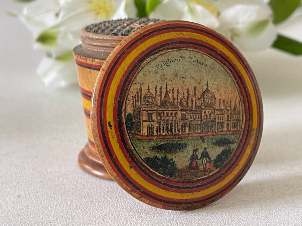Antique Treen Tunbridge Ware Nutmeg Grater View IV