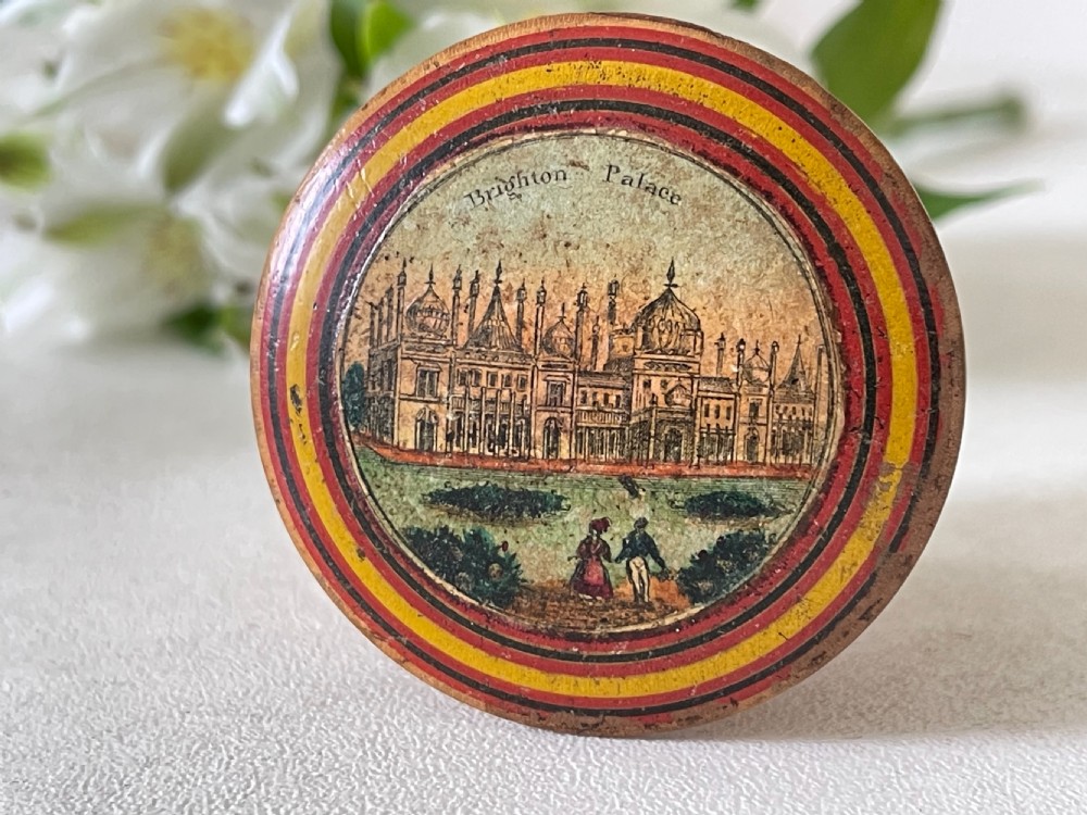 Antique Treen Tunbridge Ware Nutmeg Grater View V
