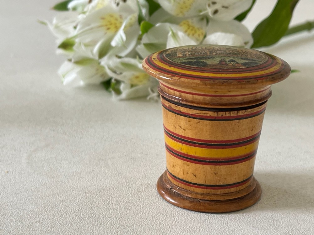 Antique Treen Tunbridge Ware Nutmeg Grater View VI