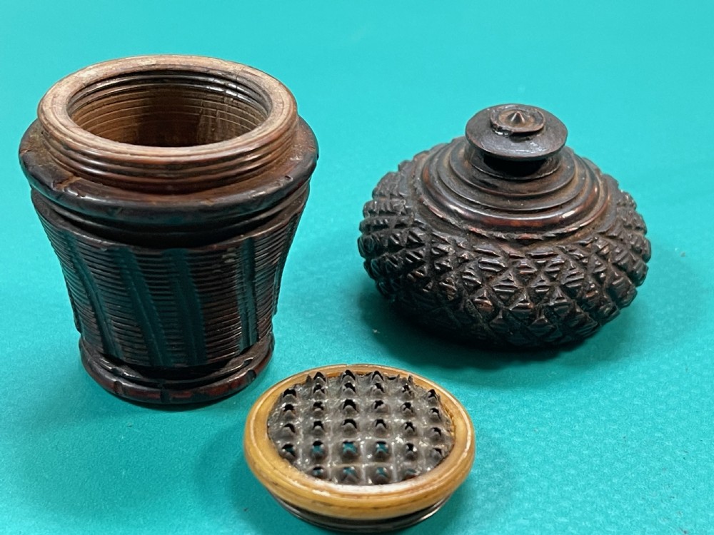 An Antique Treen Nutmeg Grater View II